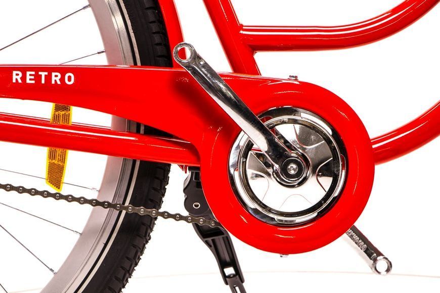 Велосипед 28" Dorozhnik RETRO Velosteel 19" 2024 Малиновый OPS-D-28-393
