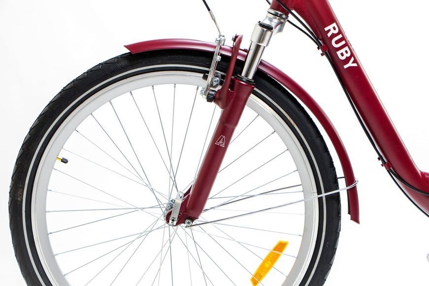 Велосипед AL 26" Dorozhnik RUBY AM Vbr 17" 2024 Темно-червоний OPS-D-26-258