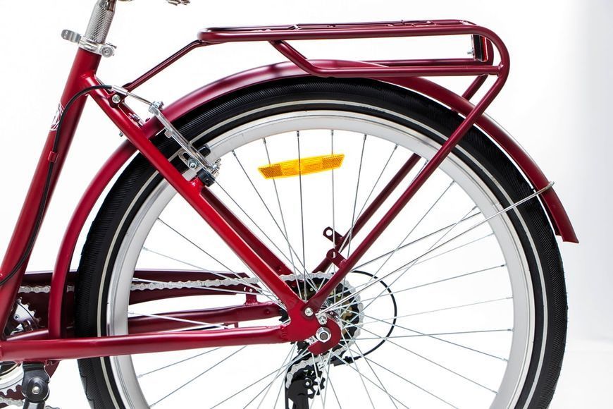 Велосипед AL 26" Dorozhnik RUBY AM Vbr 17" 2024 Темно-червоний OPS-D-26-258