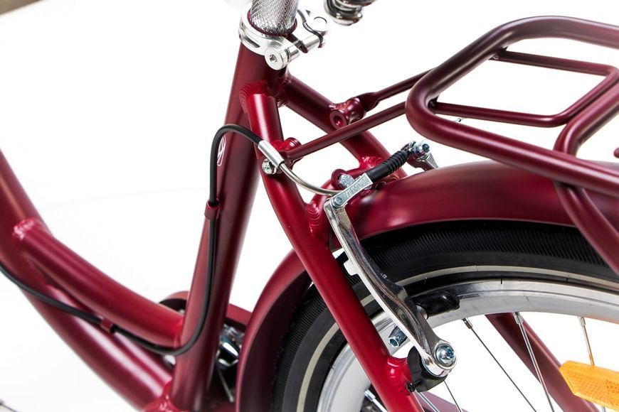 Велосипед AL 26" Dorozhnik RUBY AM Vbr 17" 2024 Темно-червоний OPS-D-26-258