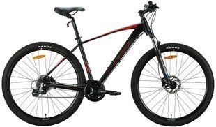 Велосипед AL 29" Leon TN-80 AM Hydraulic lock out HDD 19" 2024 Черный с Красным Матовый OPS-LN-29-174