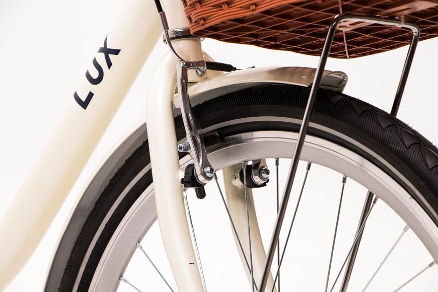 Велосипед 26" Dorozhnik LUX Velosteel 17" 2024 Слонова кістка OPS-D-26-272