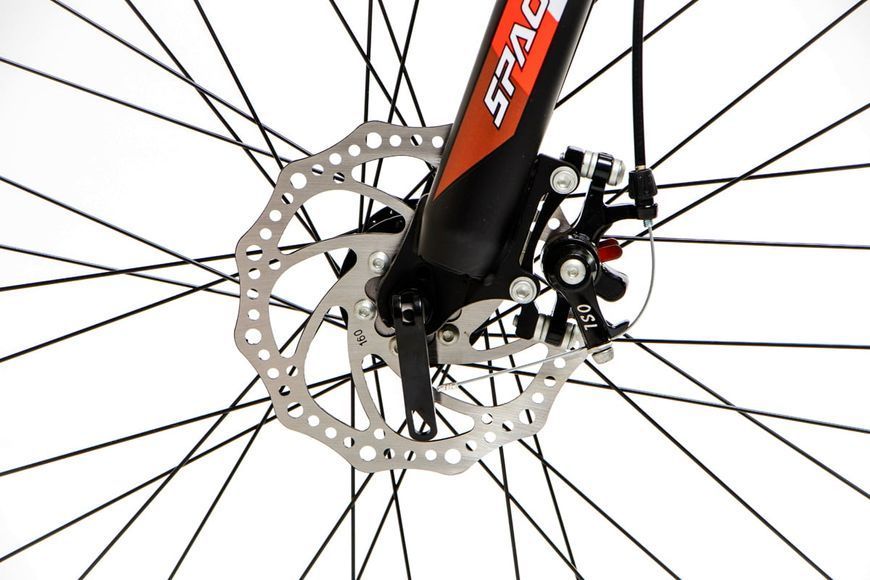 Велосипед AL 26" SPACE MERCURY AM DD 15" 2024 Чорно-червоний OPS-SP-26-000