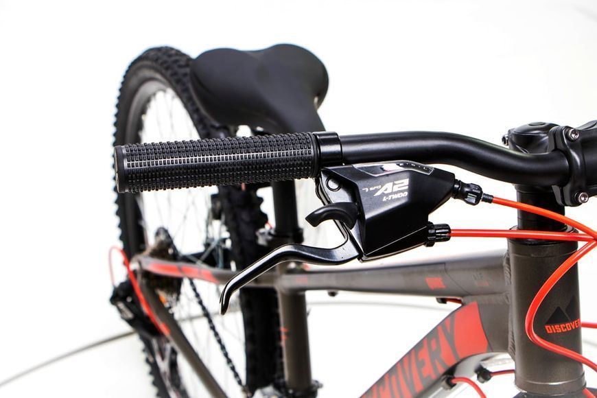Велосипед AL 24" Discovery QUBE AM DD 11,5" 2024 Чорно-жовтий Матовий OPS-DIS-24-339